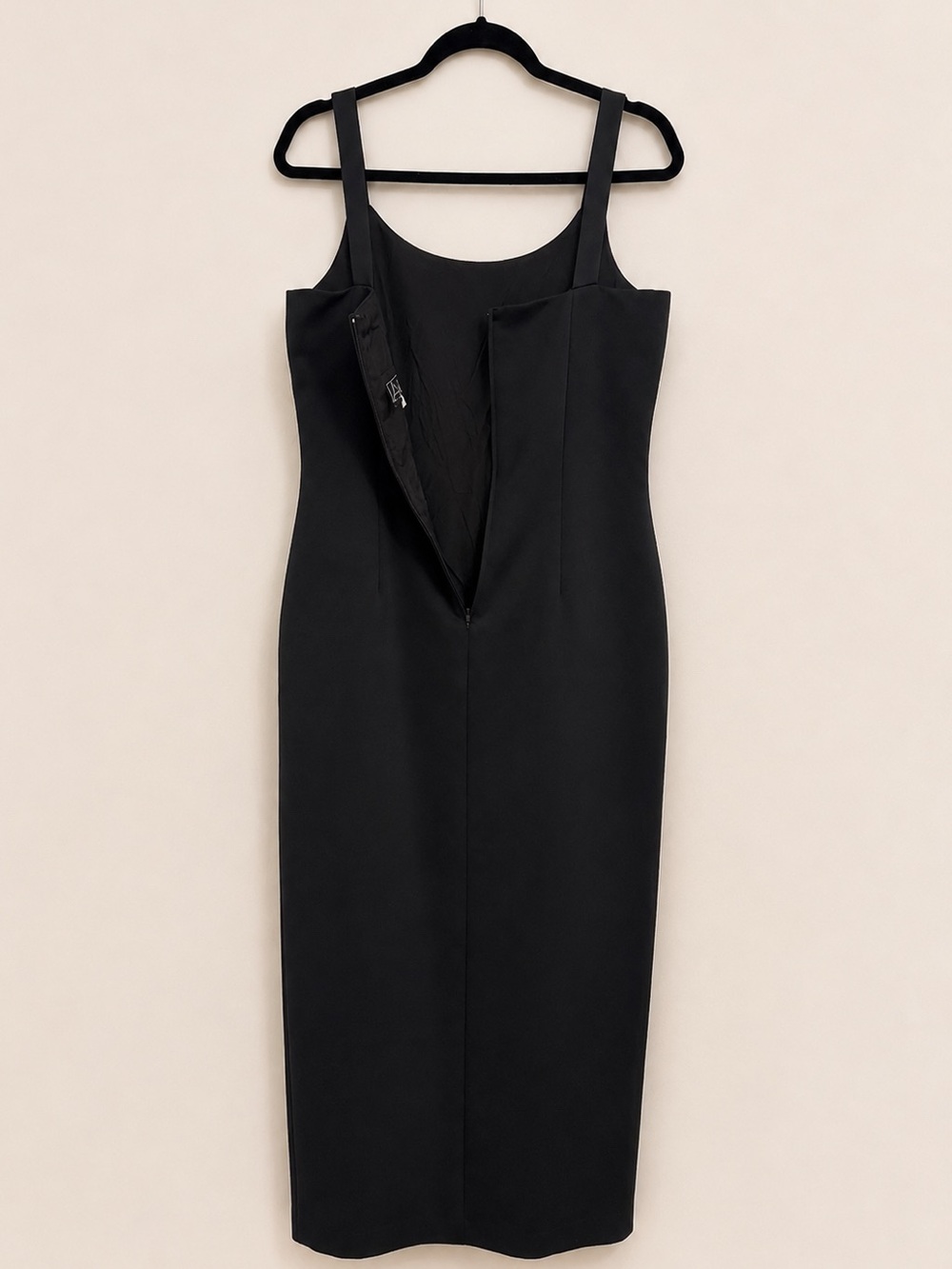 Alex Evenings Black Sheath Midi Dress Size 10 - Picture 7 of 8